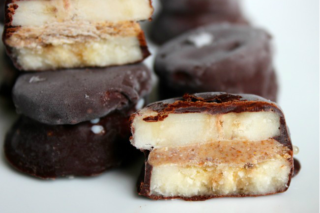 Healthy snack: Choco-pindakaas bites |