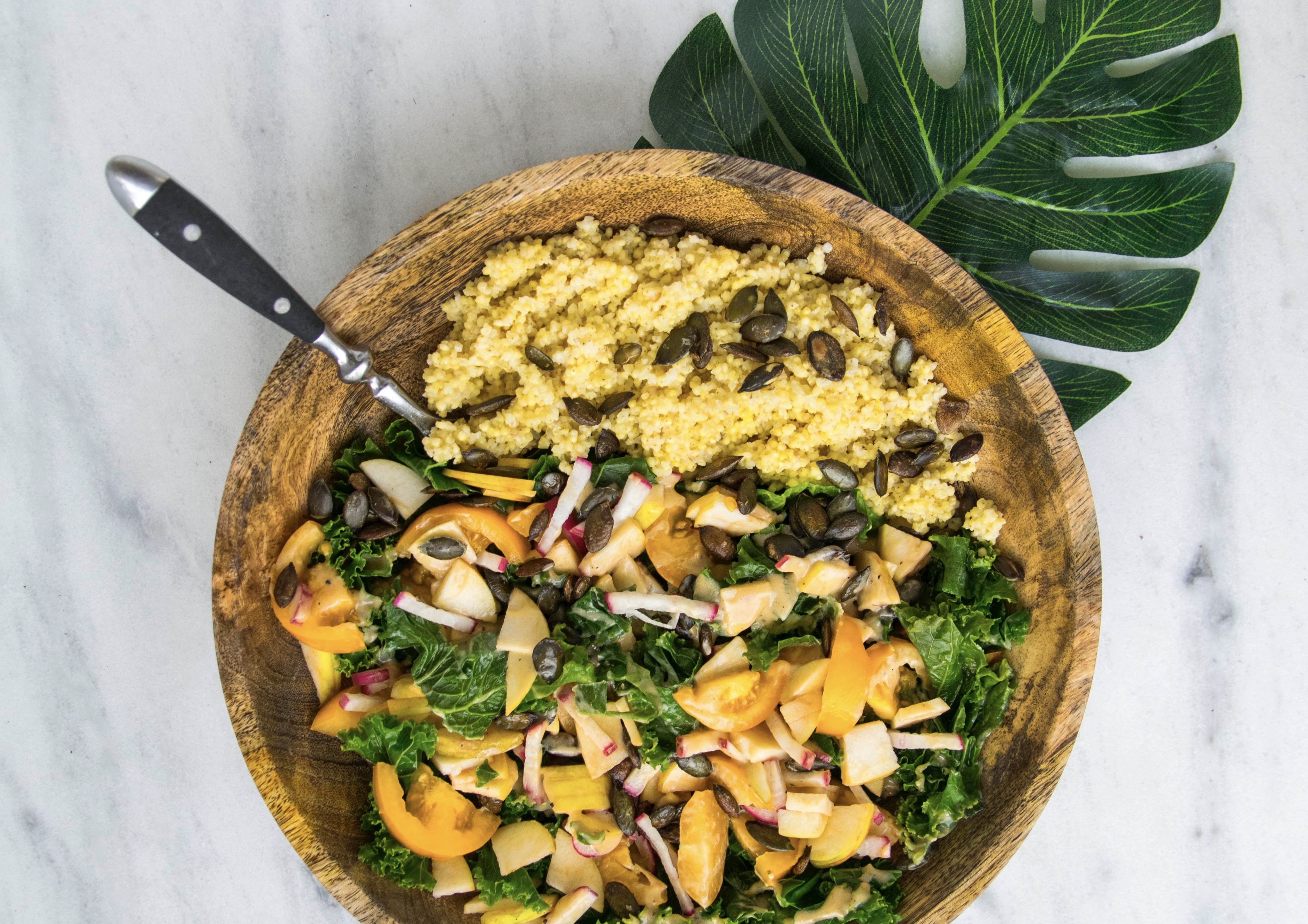 Heerlijke winterse boerenkool couscous salade