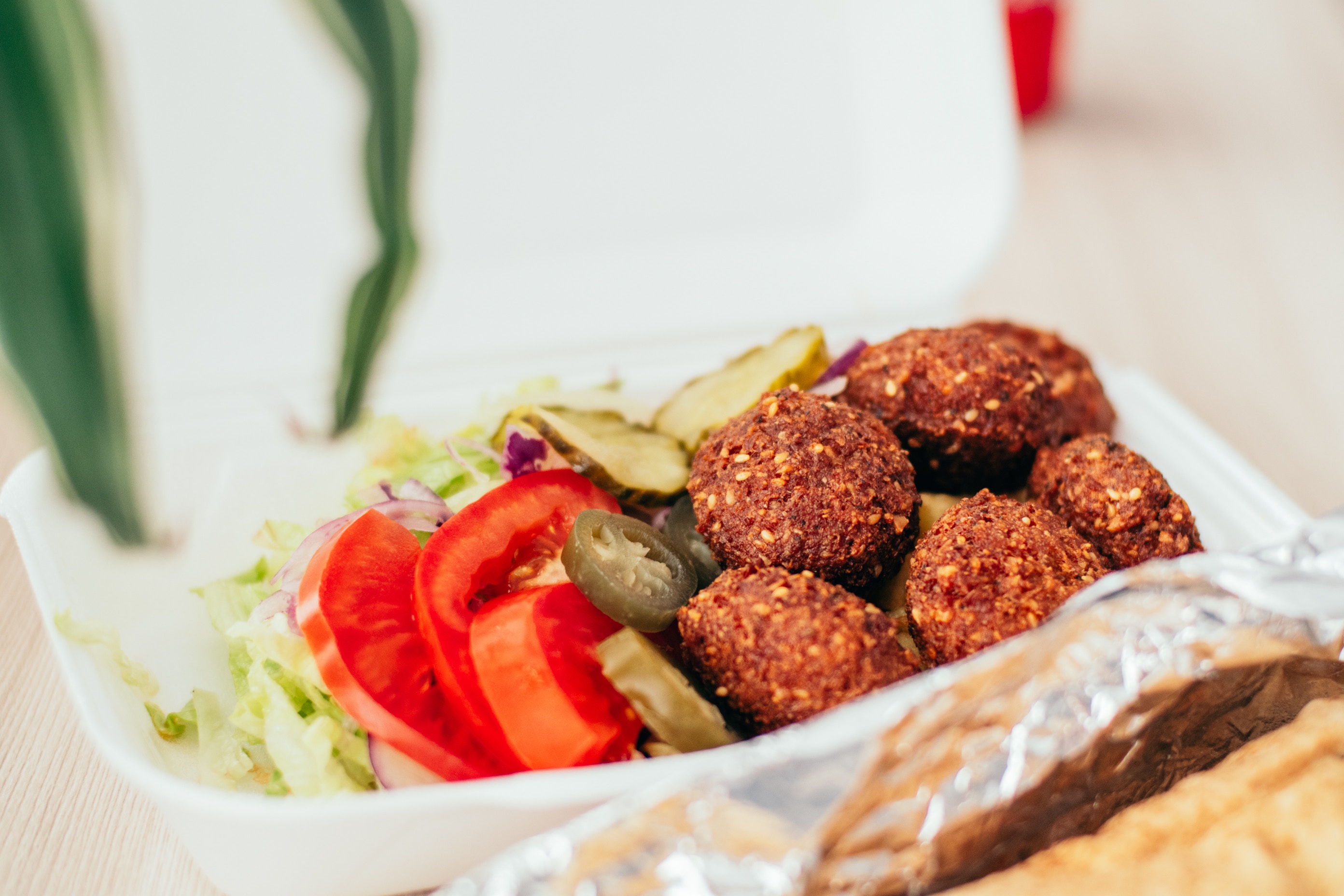 Zoete aardappel falafel