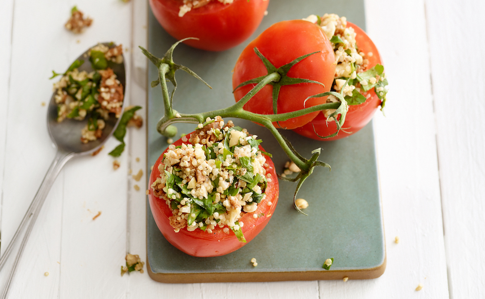 gevulde tomaten met quinoa