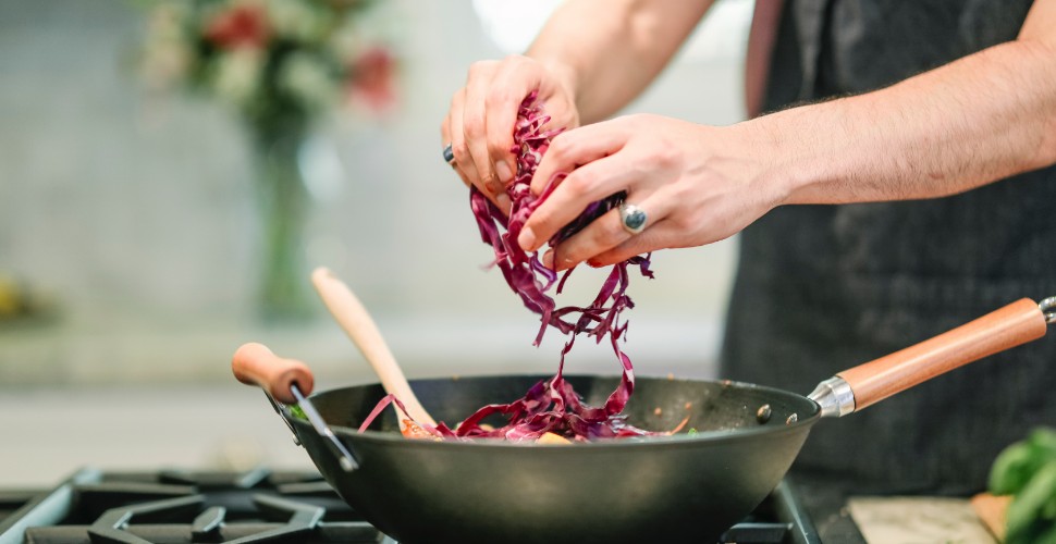 stamppot rode kool met vegaballetjes