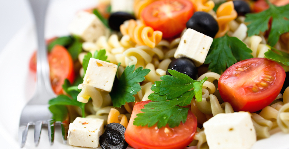 Pasta geitenkaas salade