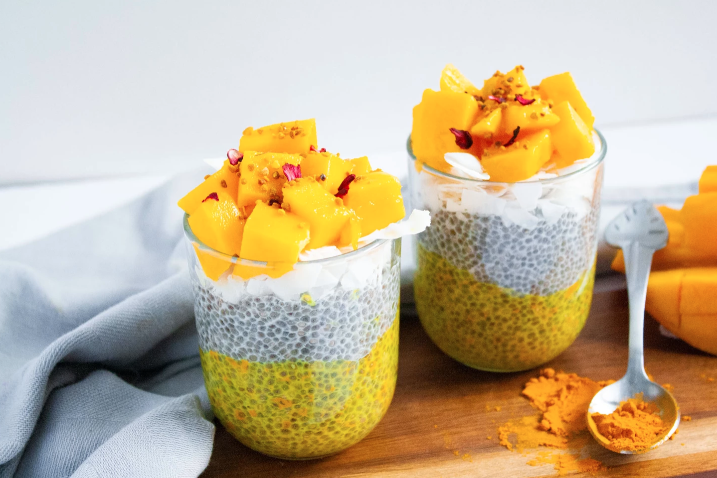 mango chiapudding