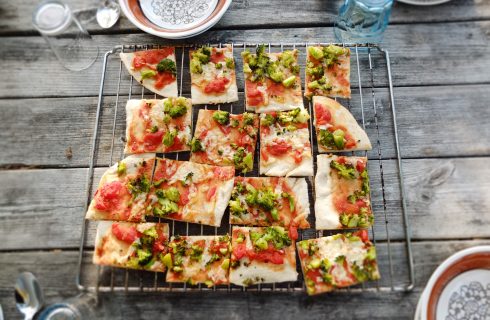 Overheerlijke vegan pizza bites om uit te delen