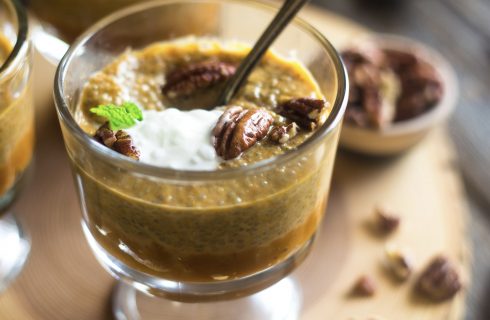 Voor alle chia pudding fans: pumpkin chia pudding