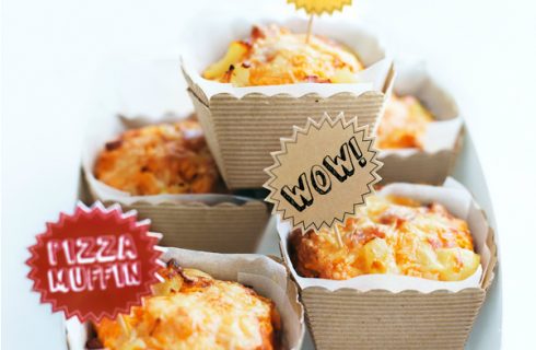 Wij luiden het weekend in met deze healthy pizza muffins!