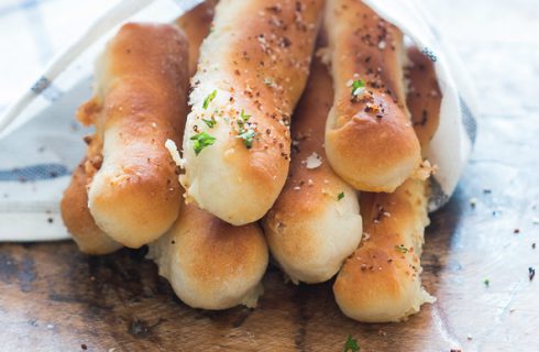 Finger food, heerlijke italiaanse, vegan breadsticks