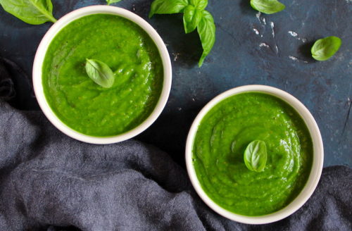 Recept: gezonde no-cook komkommer meloen soep
