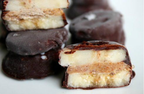 Healthy snack: Choco-pindakaas bananen bites
