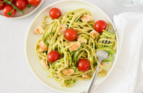 Recept: spaghetti met pestokip en Honingtomaten