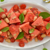 Recept: tomaten-watermeloensalade