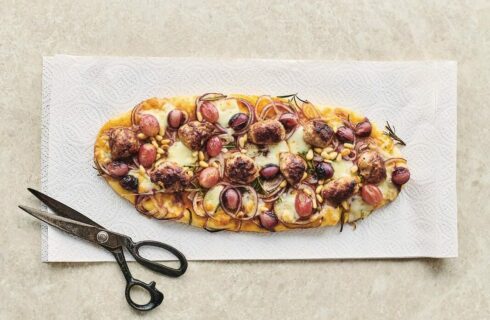 Recept: Pizza met druiven (!) van Jamie Oliver