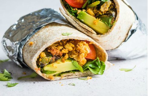 Vegetarische Mexicaanse (ontbijt) burrito’s!