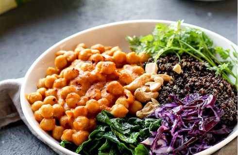 Kikkererwt masala buddha bowl (vegan)