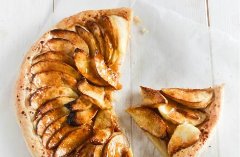 Gezonde en glutenvrije appel tart tartin