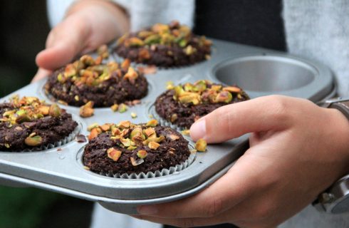 Heerlijke espresso brownies met pistachenoten van Naomi!