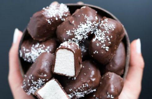 Heerlijke healthy selfmade Bounty Bars