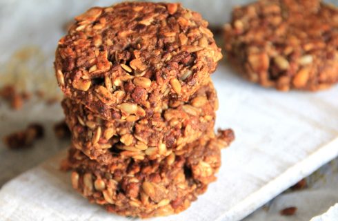 2 ingrediënten healthy en chewy ‘granola koekjes’