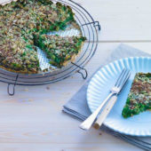 Recept: feestelijke quiche met spinazie en mozzarella