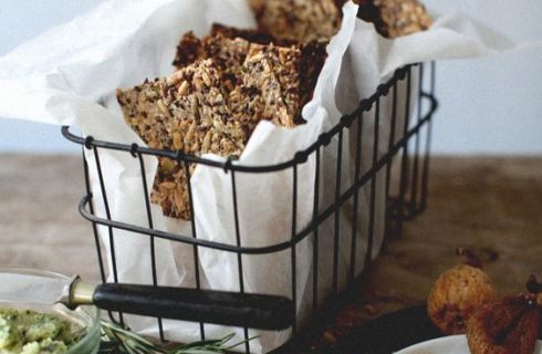 Heerlijke lijnzaad crackers met pompoenpitten