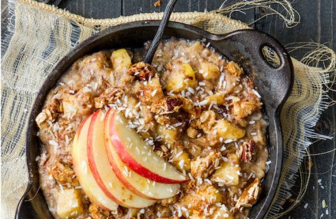 Lekker en gezond: apple-pie overnight oats!